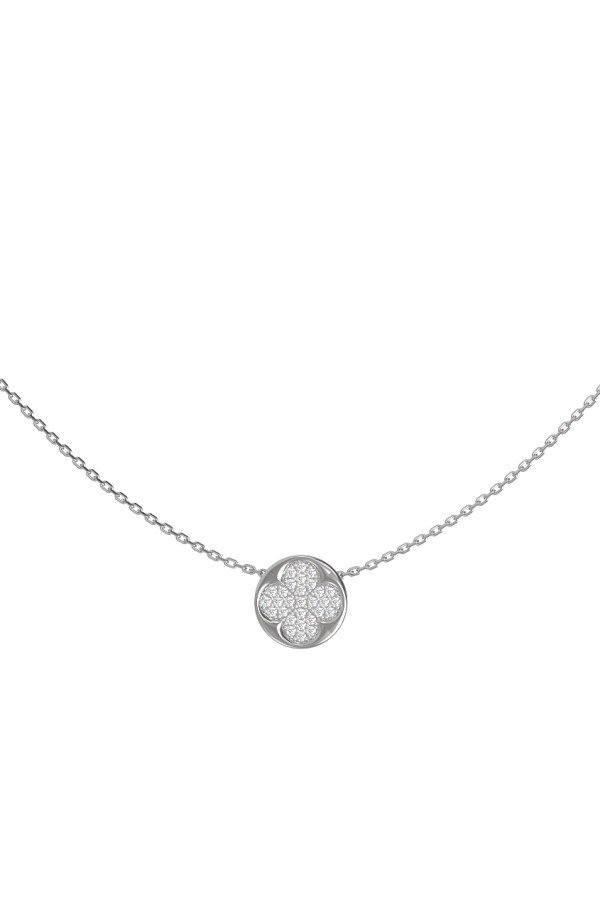 Колье из белого золота c бриллиантами