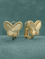 Серьги из лимонного золота c рубином