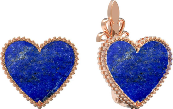 Серьги из золота c лазуритом