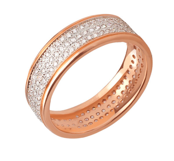 Кольцо из золота c фианитом