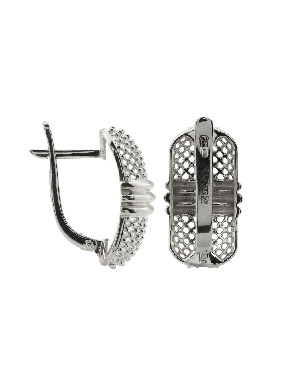 Серьги из белого золота