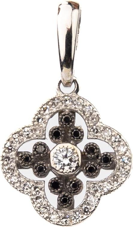 Подвеска из белого золота c бриллиантами