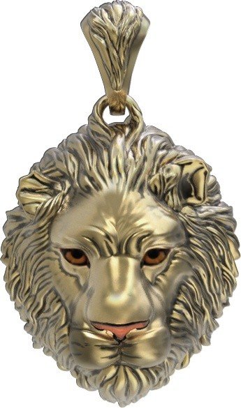 Подвеска из лимонного золота 585 пробы c эмалью