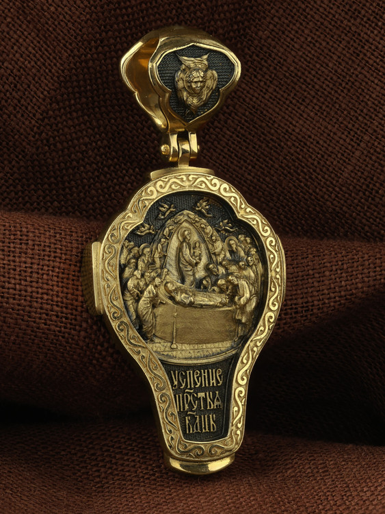 Крест из лимонного золота