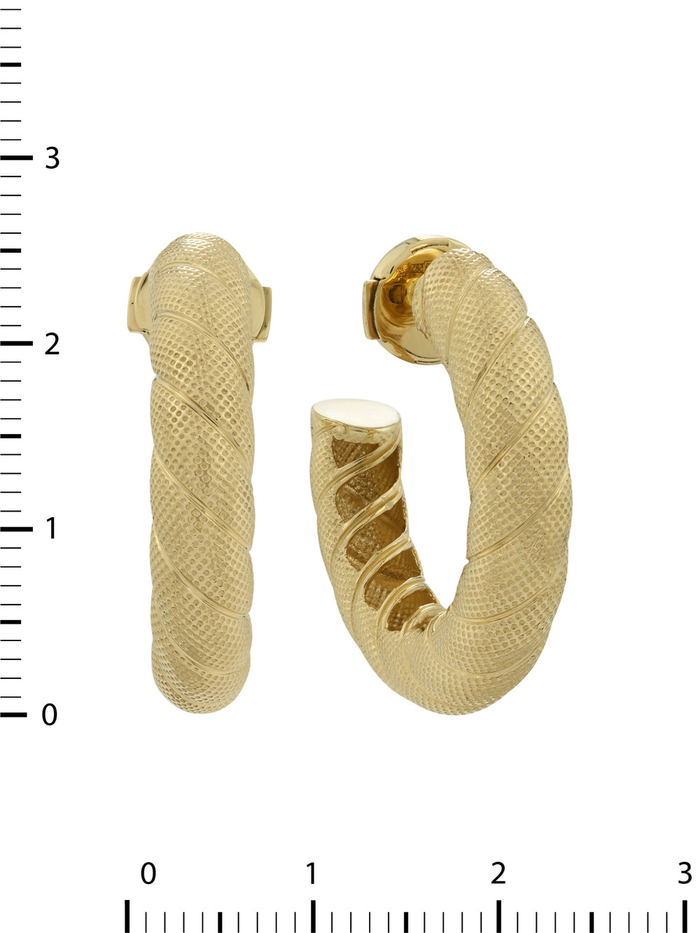 Серьги из лимонного золота