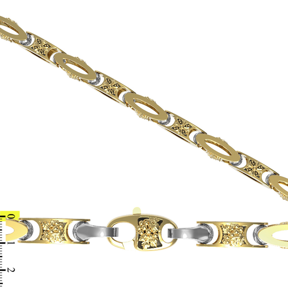 Цепь из лимонного золота