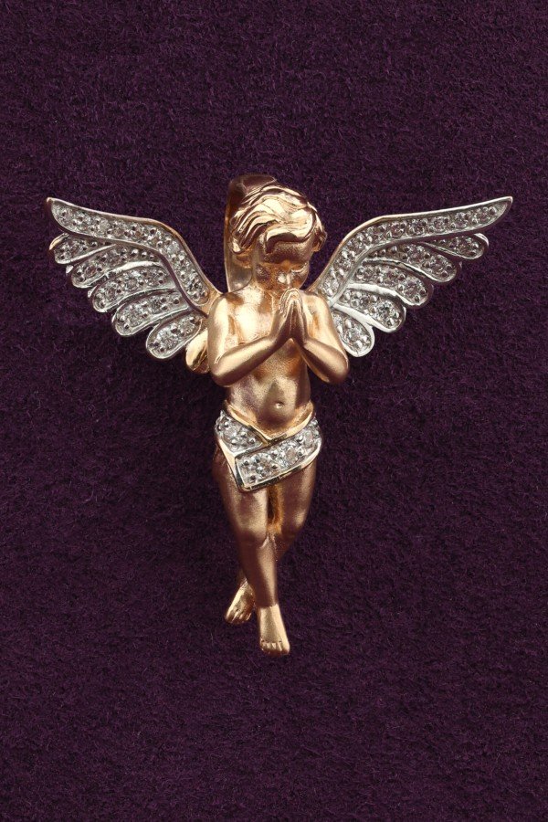 Подвеска из золота c фианитом