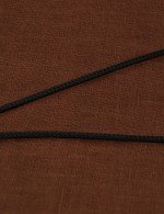 Шнурок шёлковый из белого золота 585 пробы c шёлковым шнурком