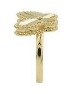 Кольцо из лимонного золота c рубином