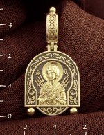 Образок из лимонного золота 585 пробы