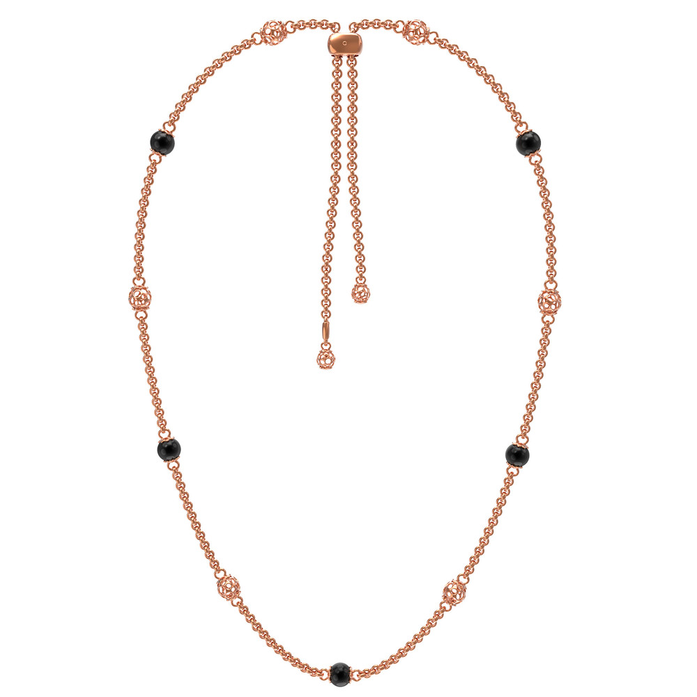 Колье из золота c ониксом