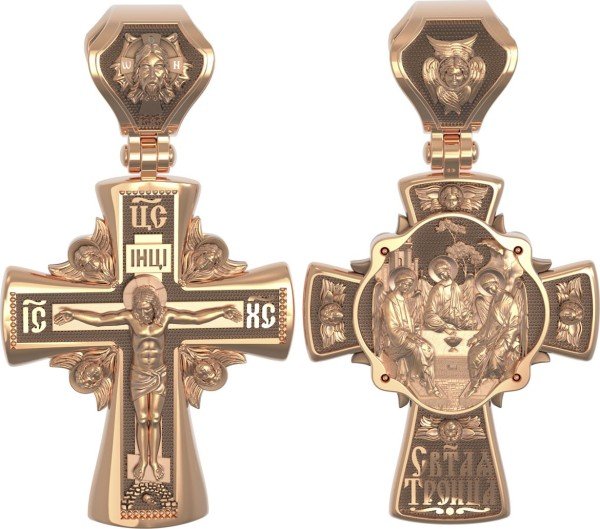 Крест из золота 585 пробы