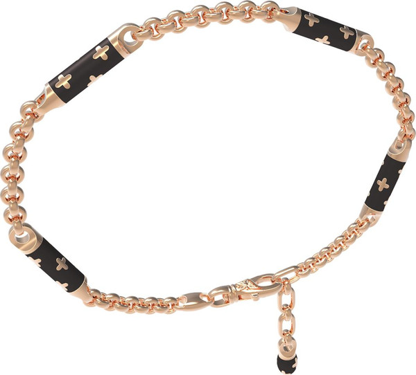 Браслет из золота c эмаль