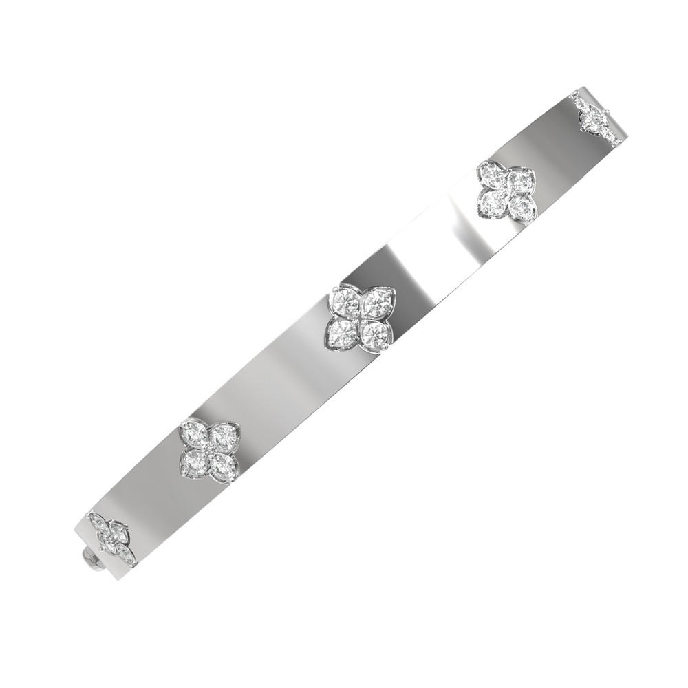 Браслет из белого золота c бриллиантами