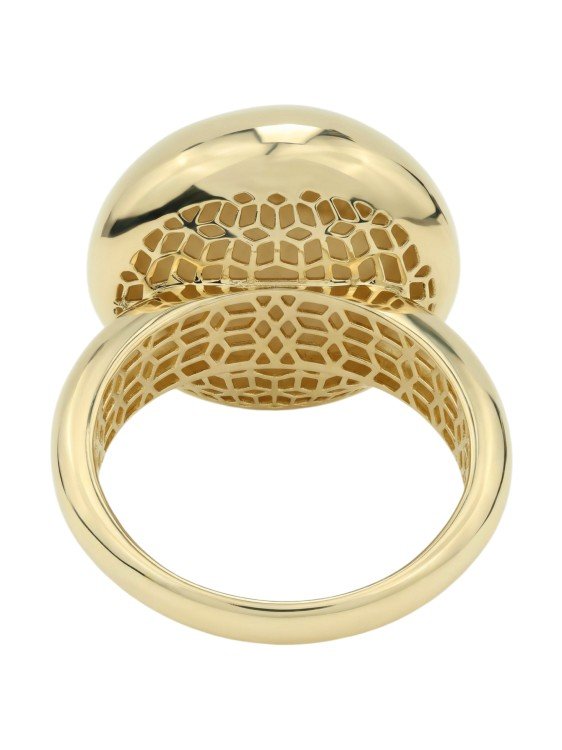 Кольцо из лимонного золота c бриллиантами