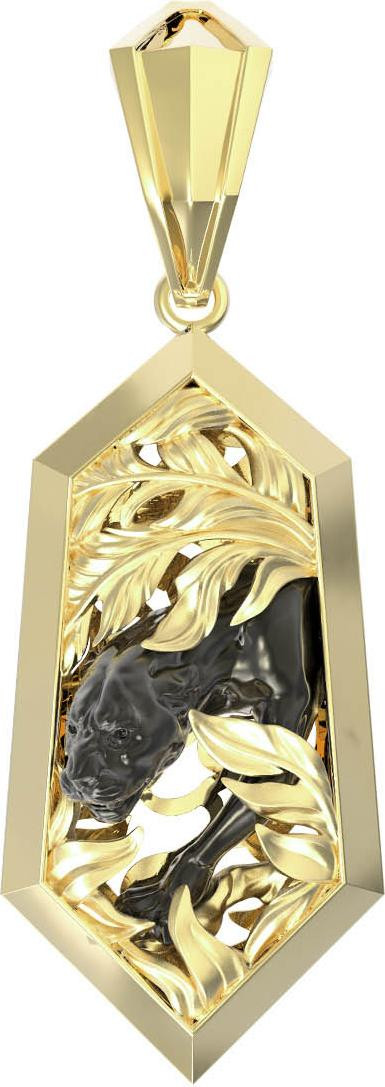 Подвеска из лимонного золота