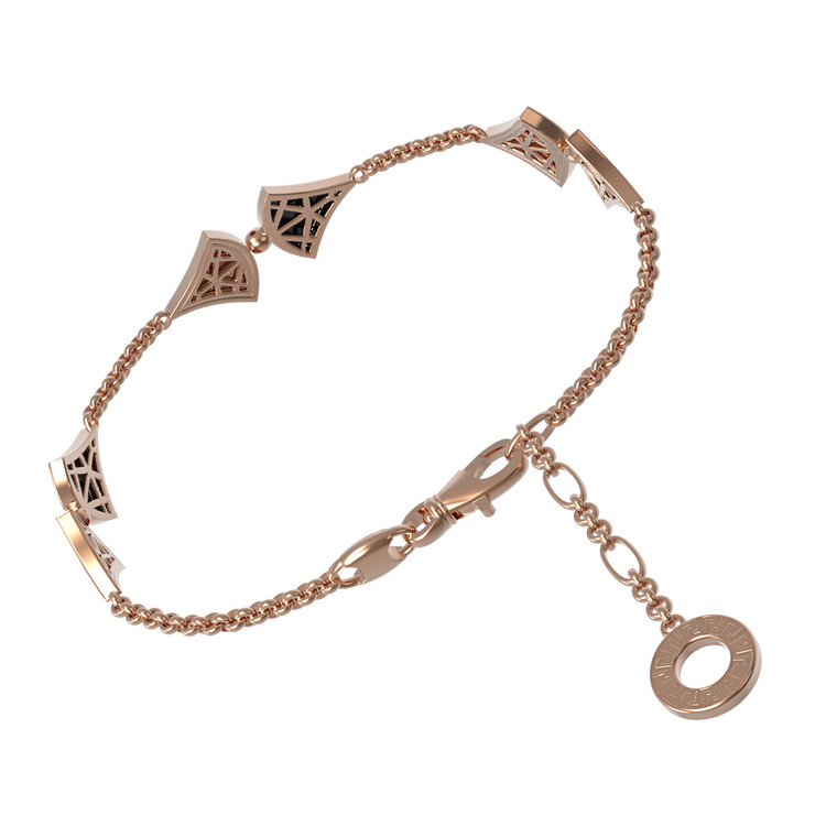 Браслет из золота c бриллиантами и ониксом