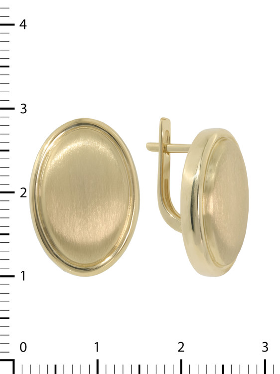 Серьги из лимонного золота