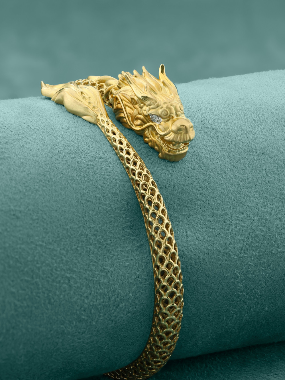 Браслет из лимонного золота c бриллиантами