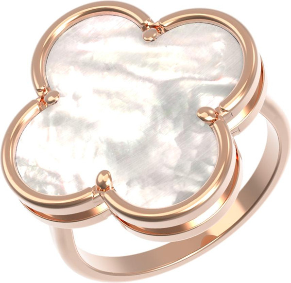 Кольцо из золота c перламутром