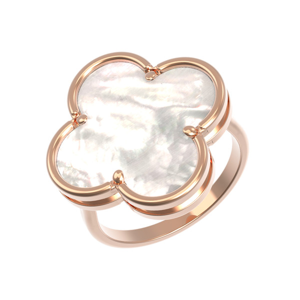 Кольцо из золота c перламутром