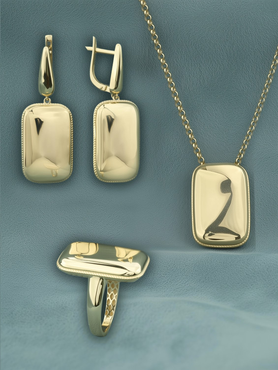 Подвеска из лимонного золота