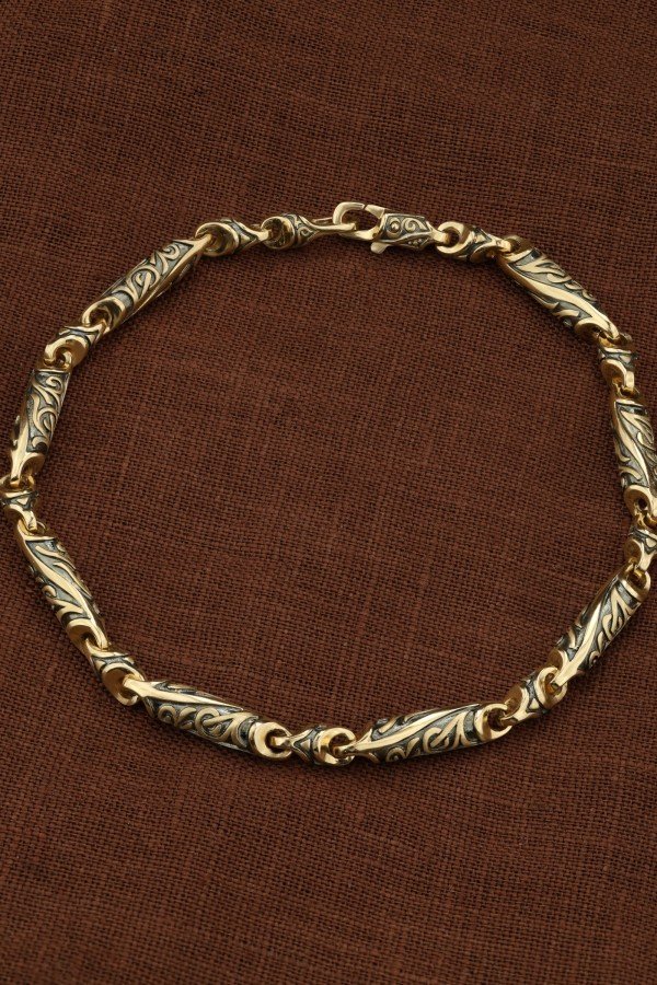 Браслет из лимонного золота 585 пробы