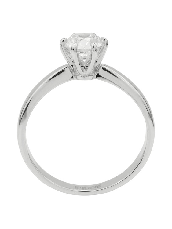 Кольцо из белого золота c бриллиантами