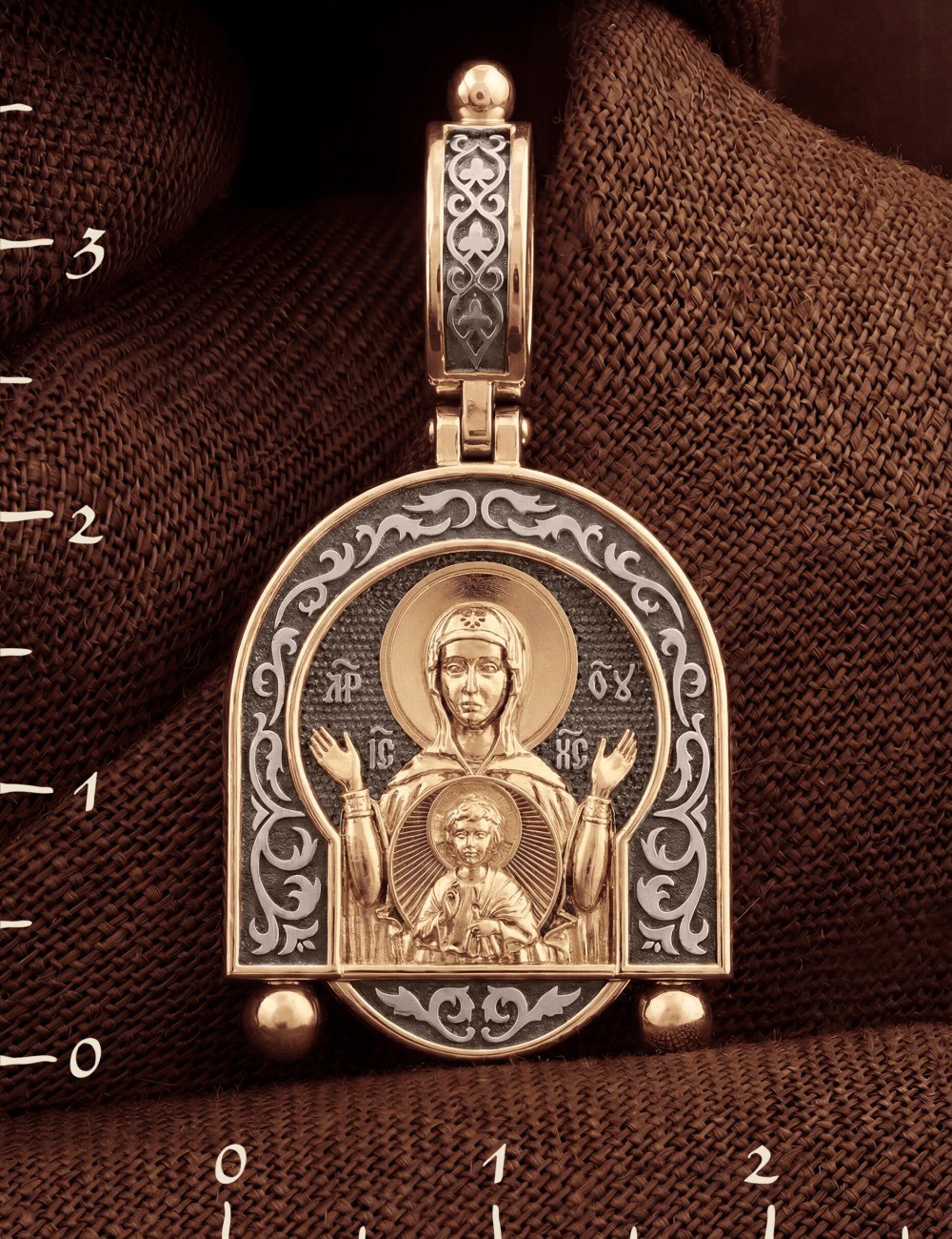 Образок из золота 585 пробы