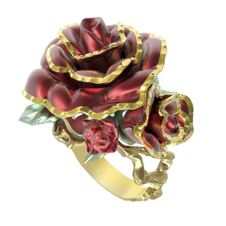 Кольцо из лимонного золота