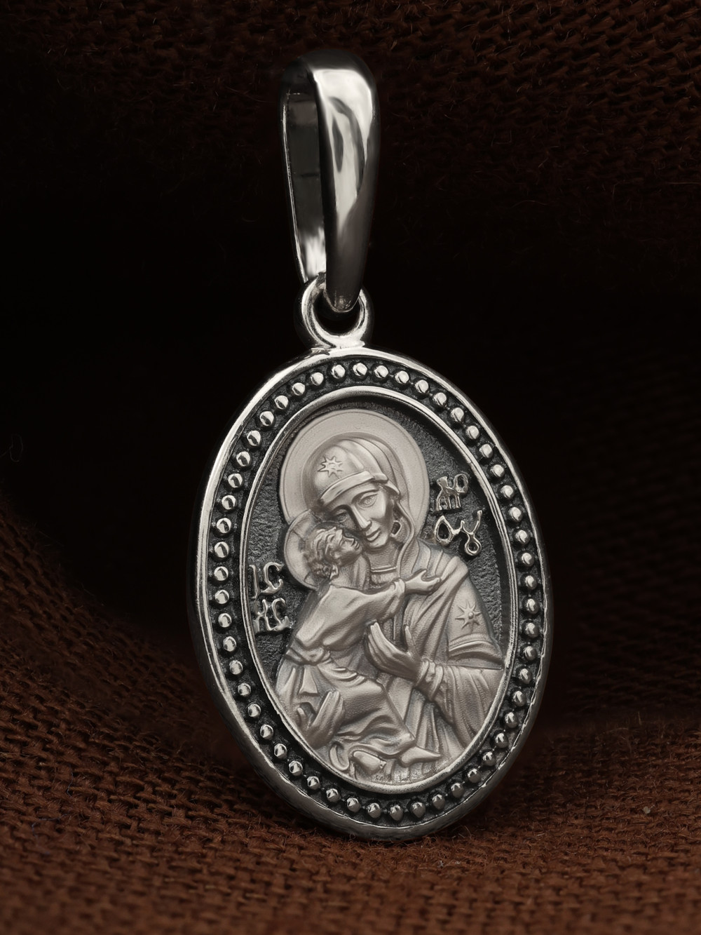 Образок из белого золота