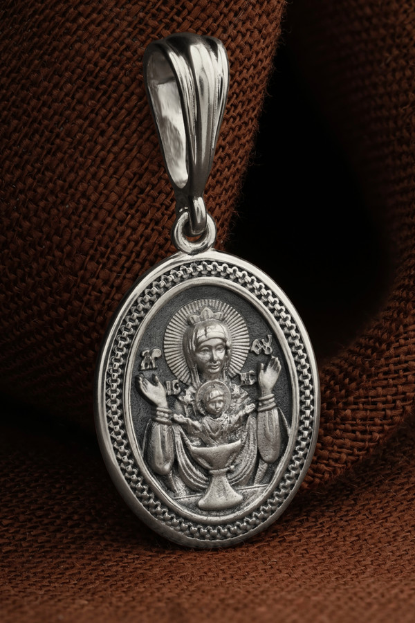 Образок из белого золота