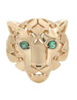 Кольцо из золота c изумрудом и рубином