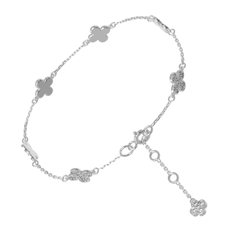 Браслет из белого золота c бриллиантами