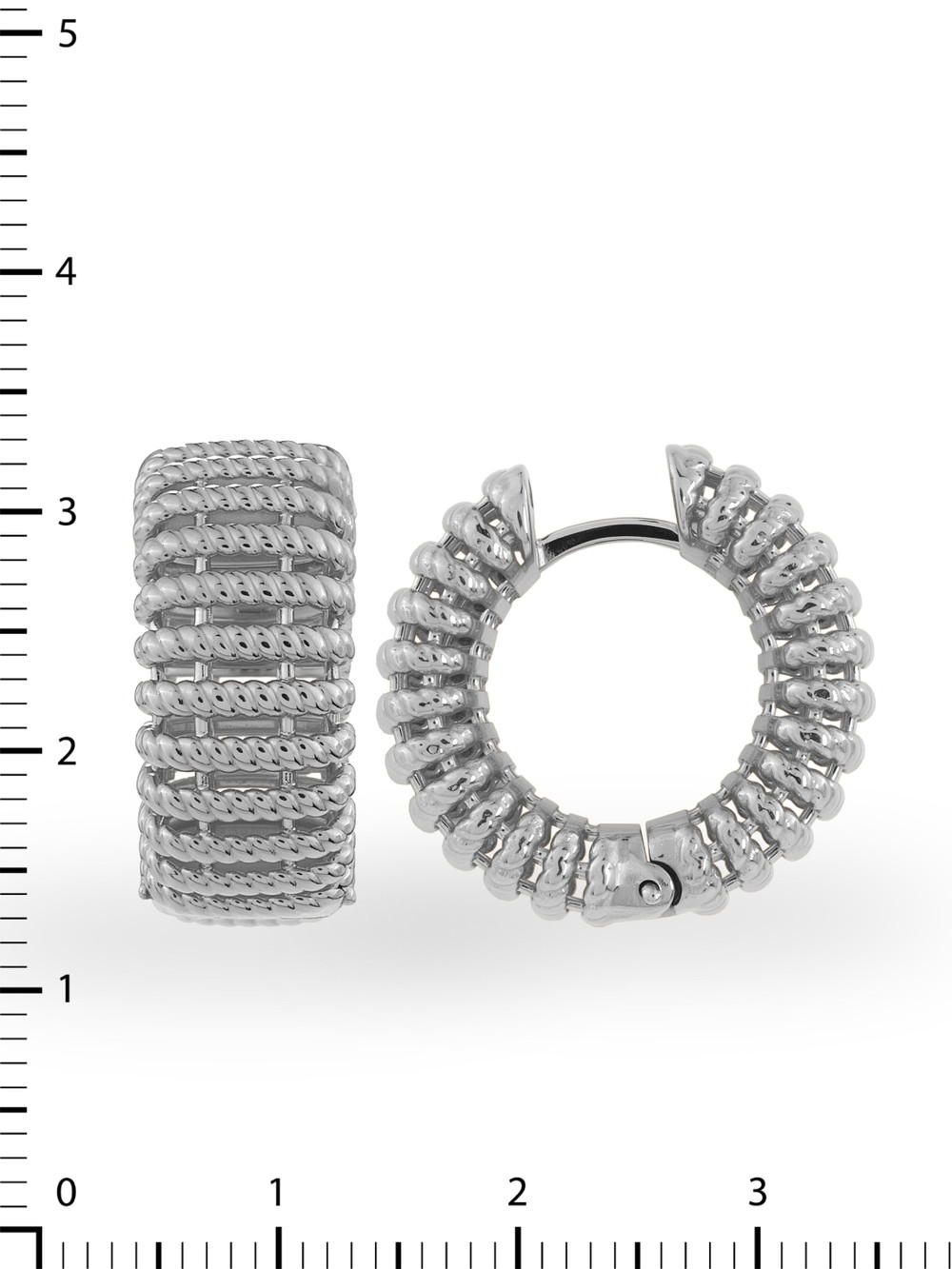 Серьги из белого золота