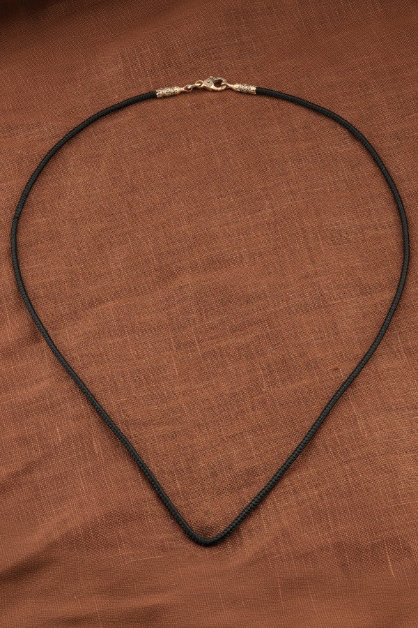 Шнурок шёлковый из золота c шёлковым шнурком