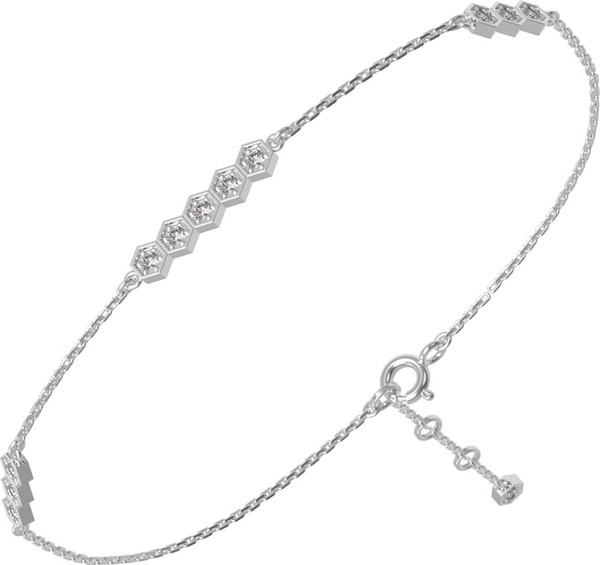 Браслет из белого золота c бриллиантами