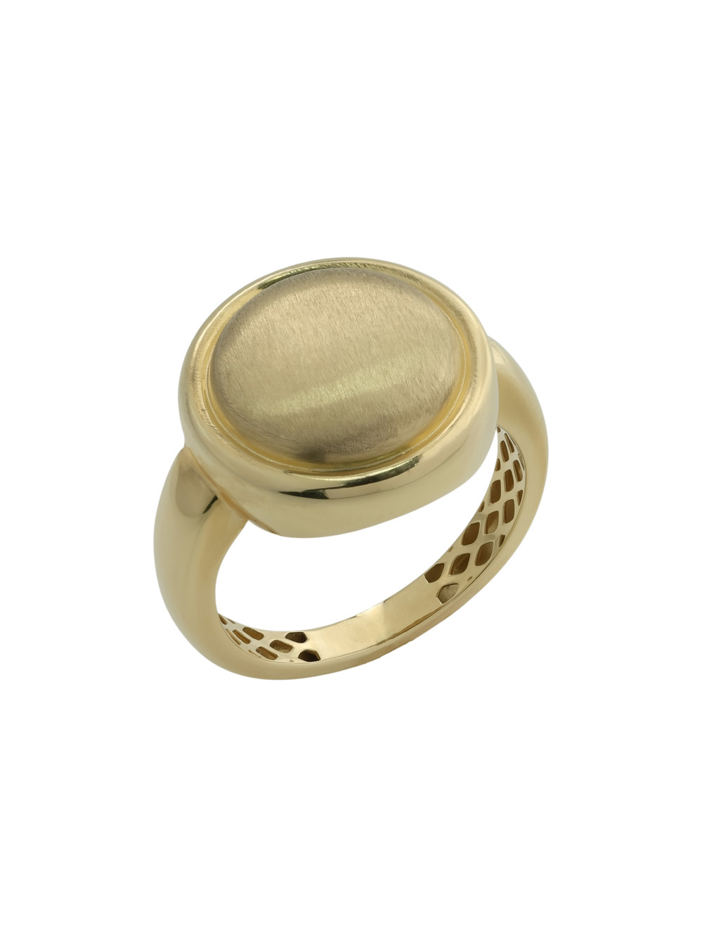 Кольцо из лимонного золота