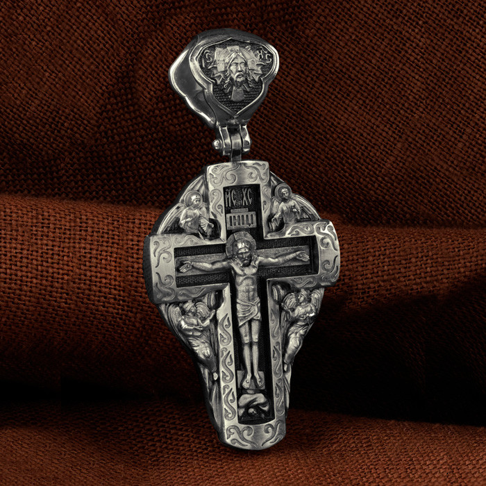 Крест из белого золота