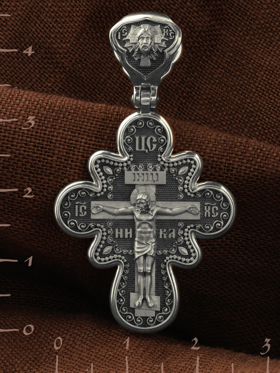 Крест из белого золота