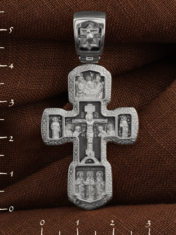 Крест из белого золота