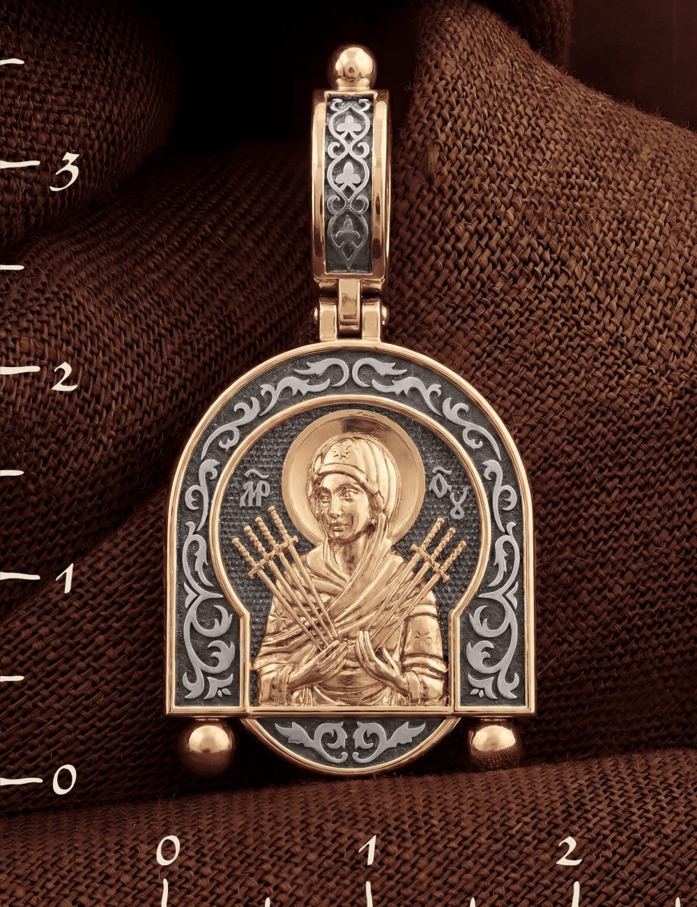 Образок из золота 585 пробы