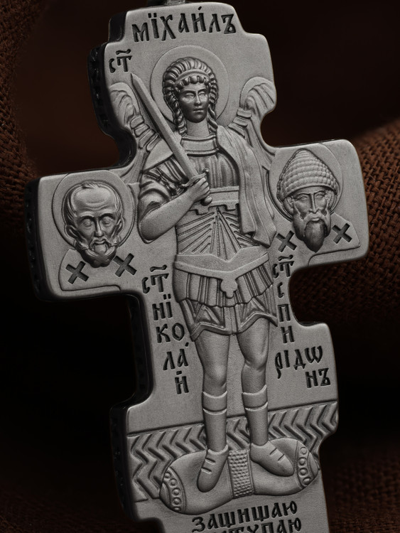 Крест из белого золота