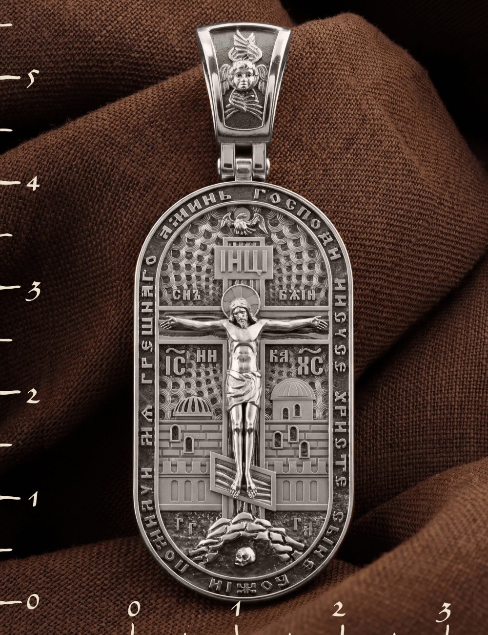 Образок из белого золота