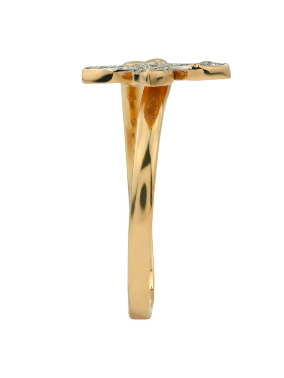 Кольцо из золота c бриллиантами