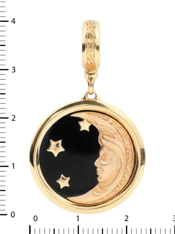 Подвеска из золота c ониксом