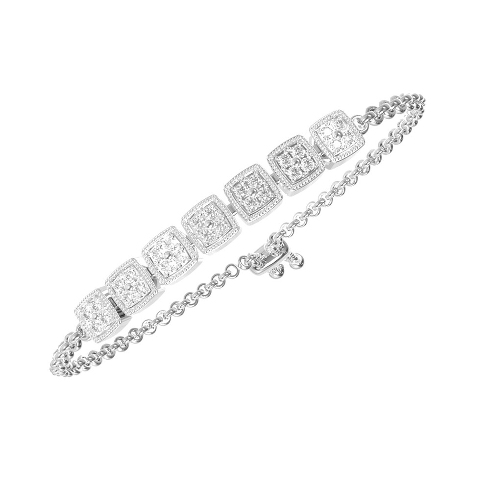 Браслет из белого золота c бриллиантами