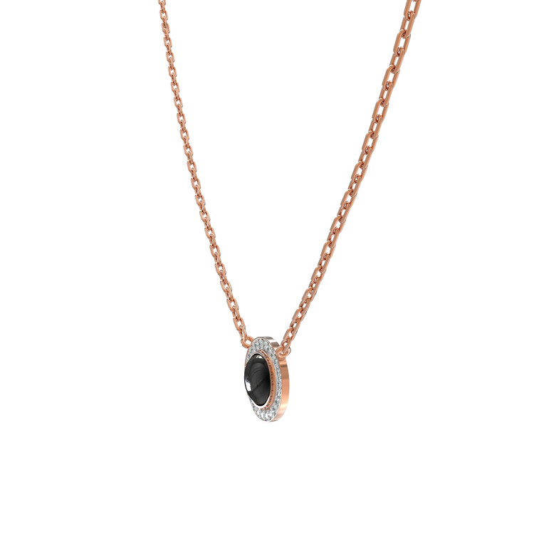 Колье из золота c бриллиантами и ониксом