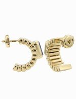 Серьги из лимонного золота c лазуритом