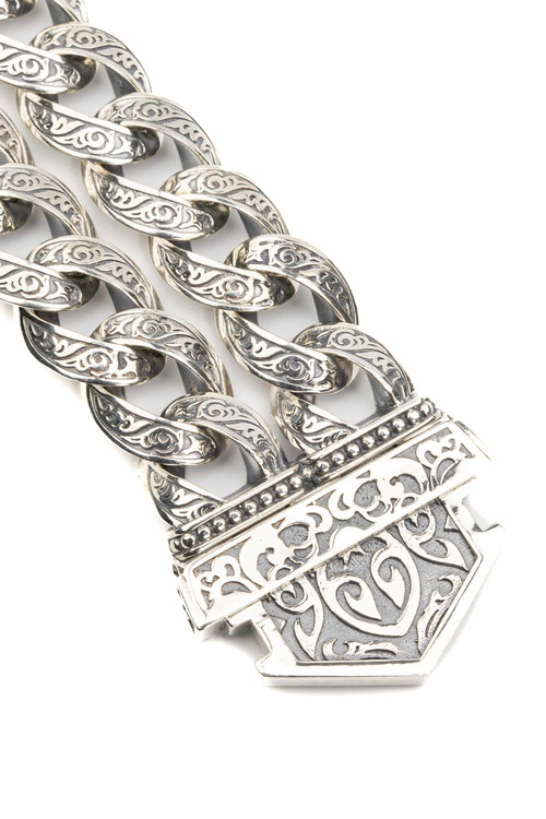 Браслет из серебра и золота c рубином